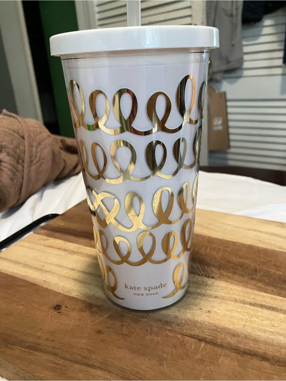 Kate Spade New York Heart Knot Acrylic Cold Cup Tumbler
